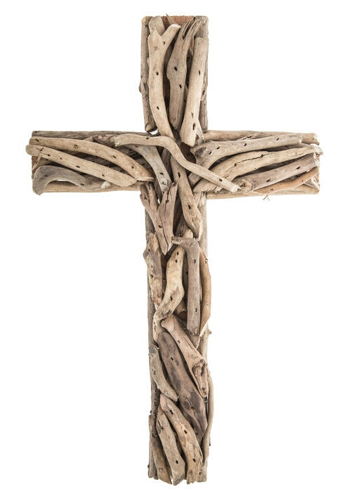 3 DRIFTWOOD CROSSES * PLAIN Ready to Decorate!