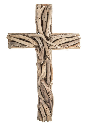 3 DRIFTWOOD CROSSES * PLAIN Ready to Decorate!