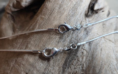 4 JEANNIE / GENIE BOTTLE PENDANTS with SEA GLASS & Silver Chains