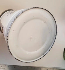 Vintage French Enamel Coffee Pot * RARE STYLE * "Biggins"