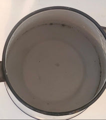 Vintage French Enamel Coffee Pot * RARE STYLE * "Biggins"