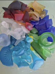 2 LBS BEAUTIFUL SEA GLASS VARIETY! Various Colors, Shapes and Sizes!