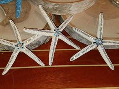 Set of 3 - BEJEWELED FAUX STARFISH with SWAROVSKI CRYSTALS and RHINESTONES!